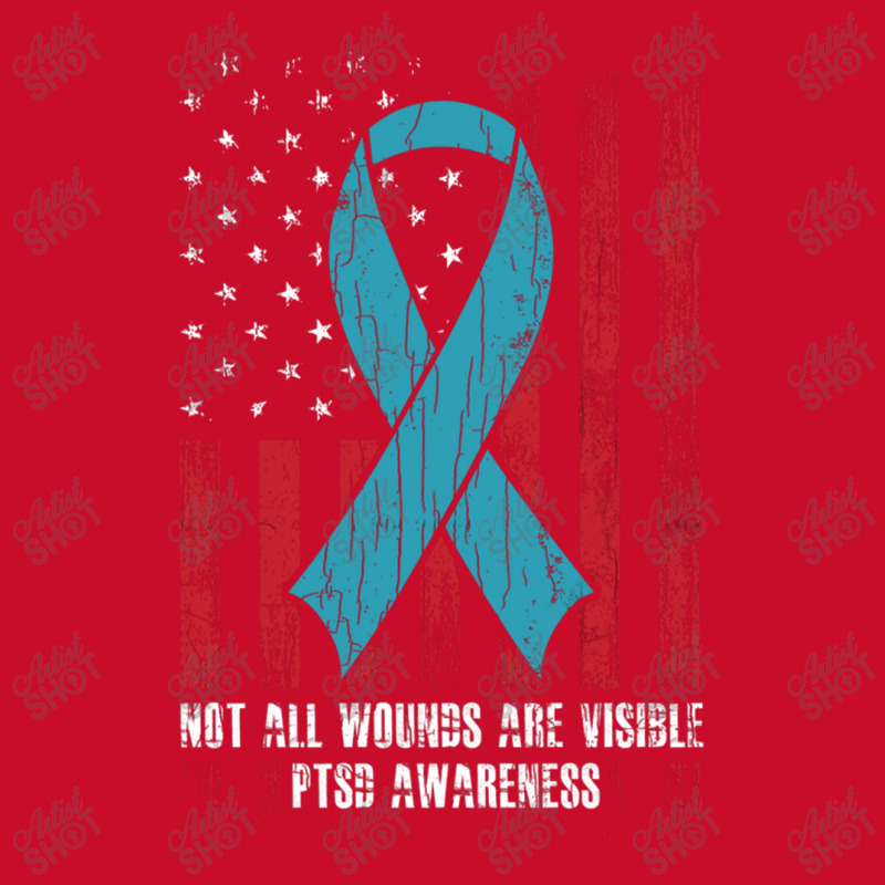 Not All Wounds Are Visible Ptsd Awareness Veteran Ribbon Visor Hat | Artistshot