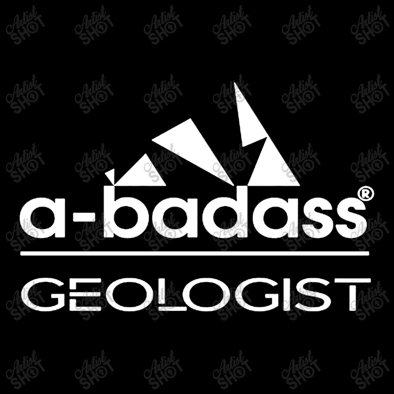 Badass White Geologist Cropped Hoodie by Saprol Tees | Artistshot