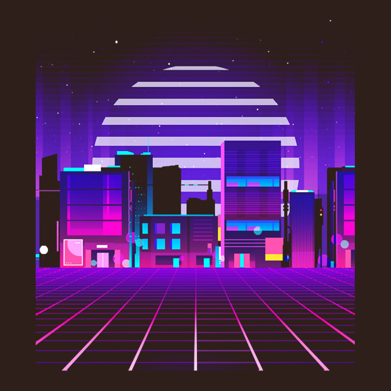 Synthwave T  Shirt Futuristic Neon City Synthwave T  Shirt Foam Trucker Hat by beahangudrun | Artistshot