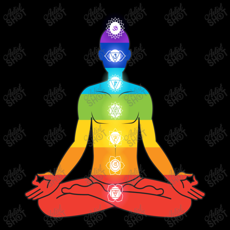 Meditating Man In Sitting Yoga Youth Zipper Hoodie by chris299 | Artistshot