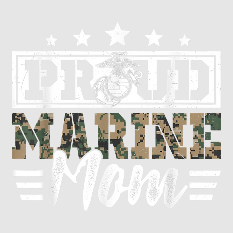 Proud Marine Military Veteran Mom Mama Mommy Mother's Day T Shirt Adjustable Baseball Cap by rillanerby | Artistshot