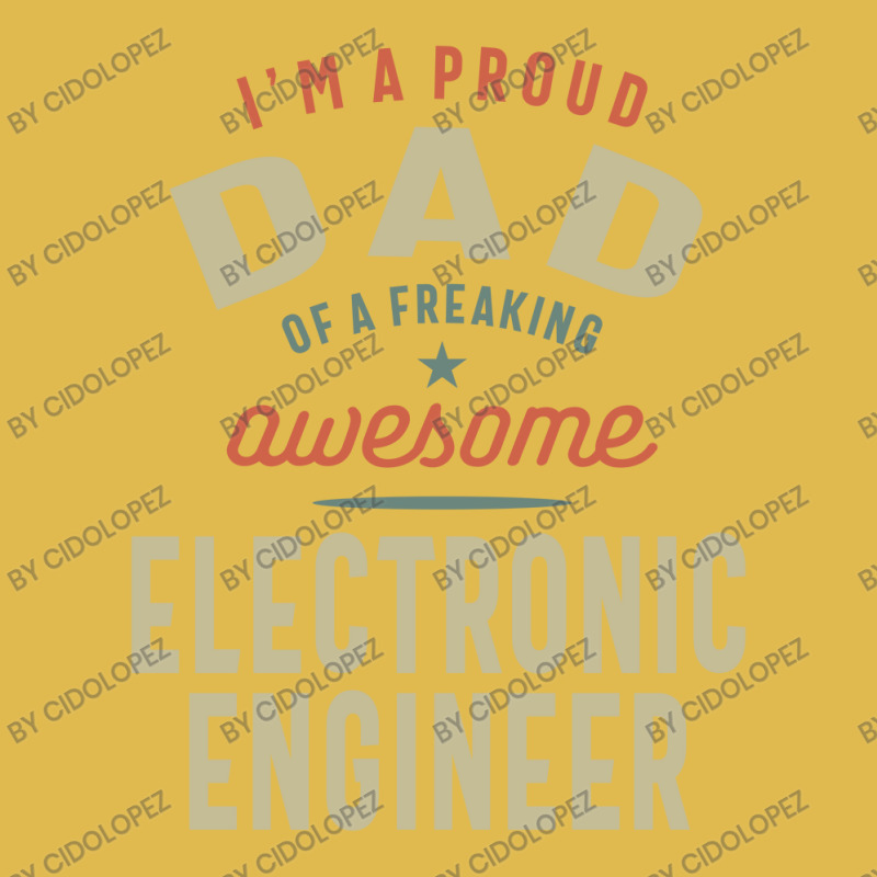 Proud Dad Of An Awesome Electronic Engineer Dyed Cap by cidolopez | Artistshot