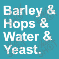 Barley, Hops, Water, Yeast Dyed Cap | Artistshot