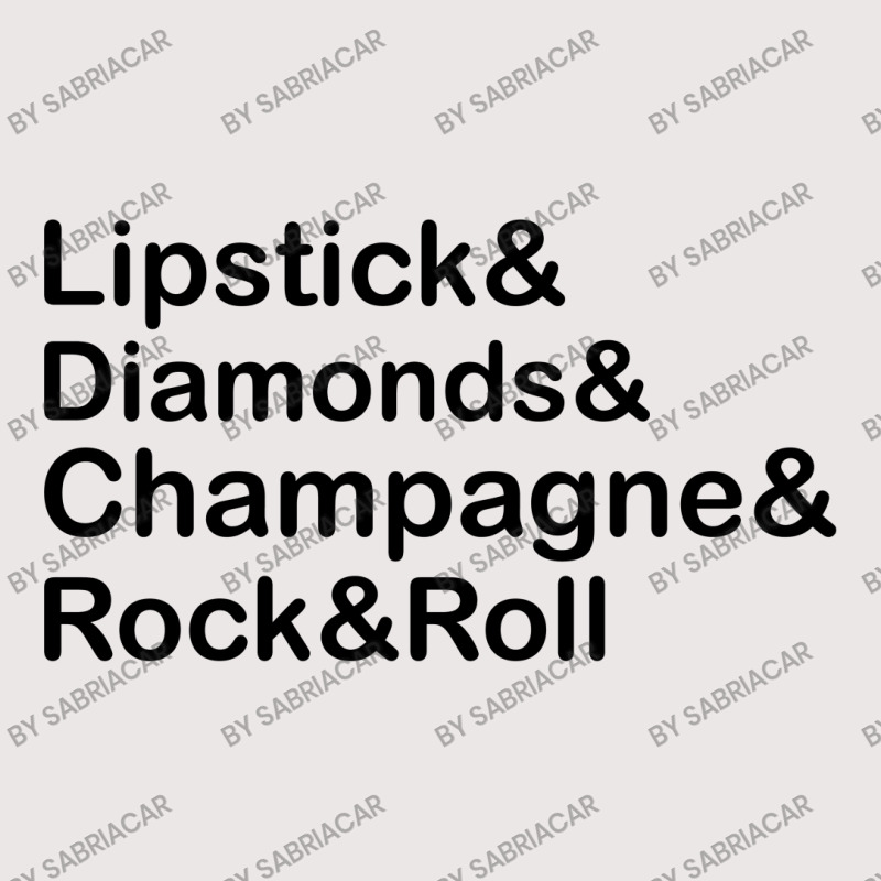 Lipstick Diamond,champagne & Rock & Roll Pocket T-Shirt by SabriAcar | Artistshot