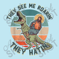 They See Me Roarin They Hatin   Jesus Riding A Dinosaur T Shirt Urban Heavy T-shirt | Artistshot