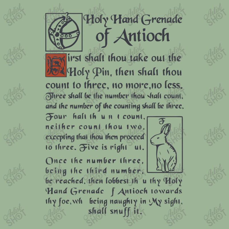 Holy Hand Grenade Script Urban Heavy T-shirt | Artistshot