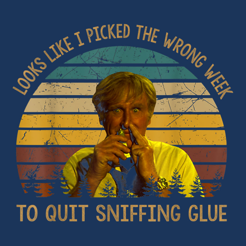 Looks Like I Picked The Week To Quit Sniffing Glue T Shirt Leatherette Tumbler | Artistshot