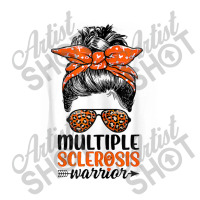 Womens Ms Warrior Messy Bun Leopard Multiple Sclerosis Awareness Bomber Jacket | Artistshot