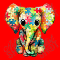 Baby Elephant Hippie Autism Awareness Puzzle Elephant Bomber Jacket | Artistshot