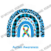 In April We Wear Blue Rainbow Puzzle Autism Awareness Bomber Jacket | Artistshot