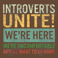 Introvert Introverts Unite Here Uncomfortable Want Go Home Beanie | Artistshot