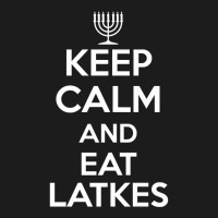 Keep Calm Eat Latkes Hanukkah Jewish Celebration Holiday Premium T Shi Beanie | Artistshot