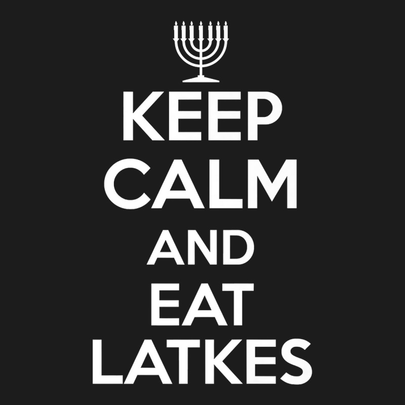 Keep Calm Eat Latkes Hanukkah Jewish Celebration Holiday Premium T Shi Beanie | Artistshot