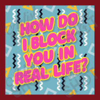 How Do I Block You In Real Lifetypography Design Beanie | Artistshot