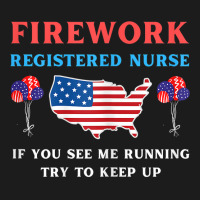 Womens Registered Nurse Fireworks Usa Independence Day 4th July T Shir Beanie | Artistshot