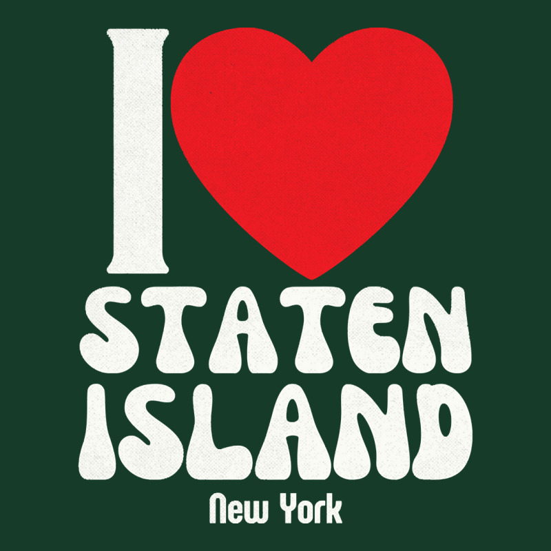 I Love Staten Island Lovers Retro Distressed Pullover Hoodie Visor hat by darelychilcoat1989 | Artistshot