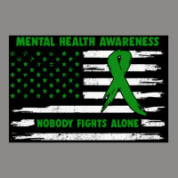 Mental Health Awareness American Flag Nobody Fights Alon Snapback Trucker Cap | Artistshot