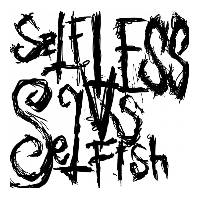 Selfless Vs Selfish Youth Sweatshirt by Knife.vs.face | Artistshot