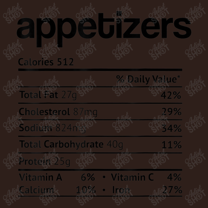 Appetizers Nutrition Facts Funny Thanksgiving Christmas Food Foam Trucker Hat by Yuh2105 | Artistshot