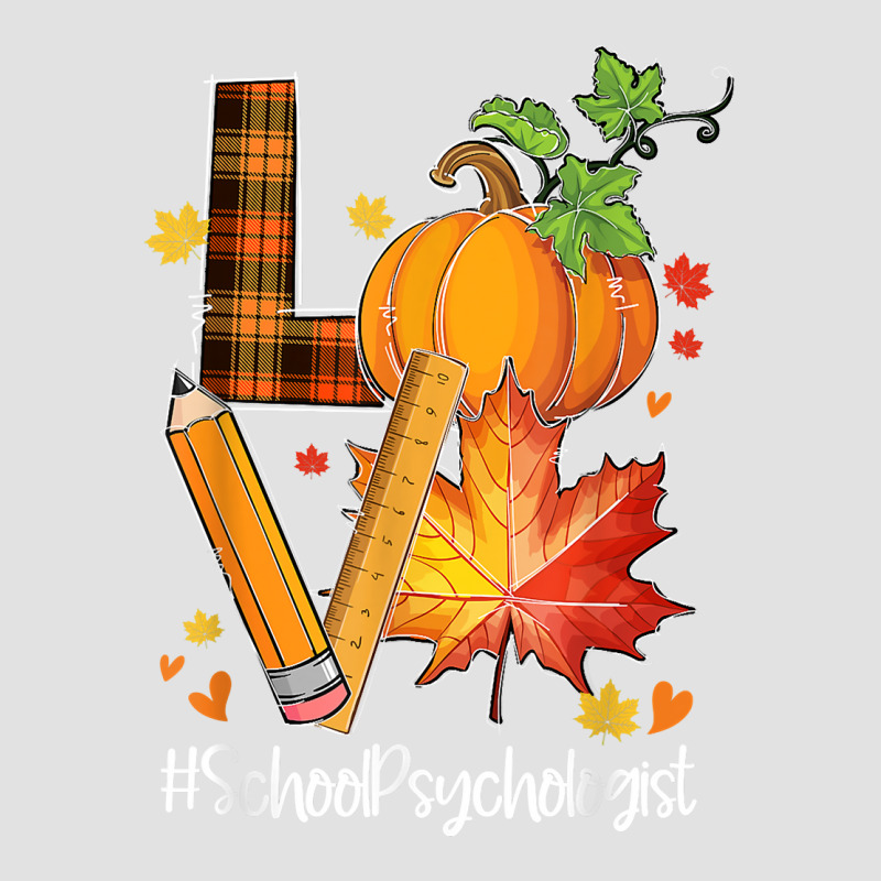 Love School Psychologist Fall Leaves Autumn Season Pumpkin T Shirt Adjustable Baseball Cap by peersodshamiw8 | Artistshot