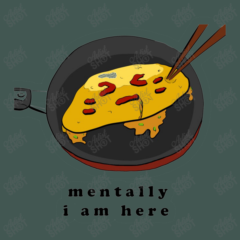 Mentally I Am Here, Omelette Dyed Cap by melcerries | Artistshot