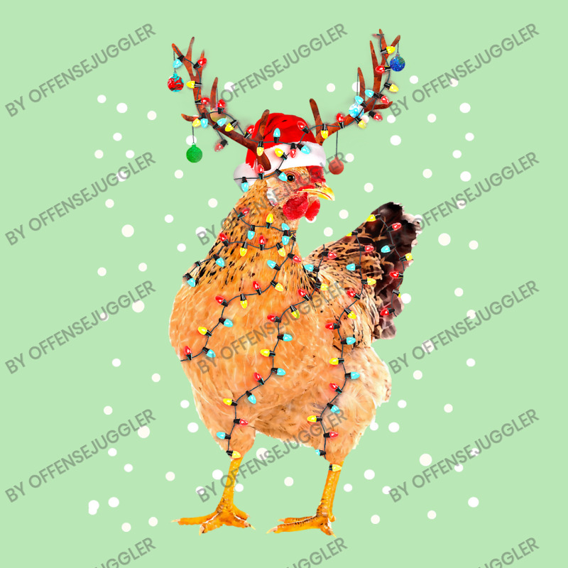 Chicken Cock Funny Chicken Christmas Tree Light Xmas Ornament Decor 51 Dyed Cap by offensejuggler | Artistshot