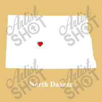 North Dakota Love Map Dyed Cap | Artistshot