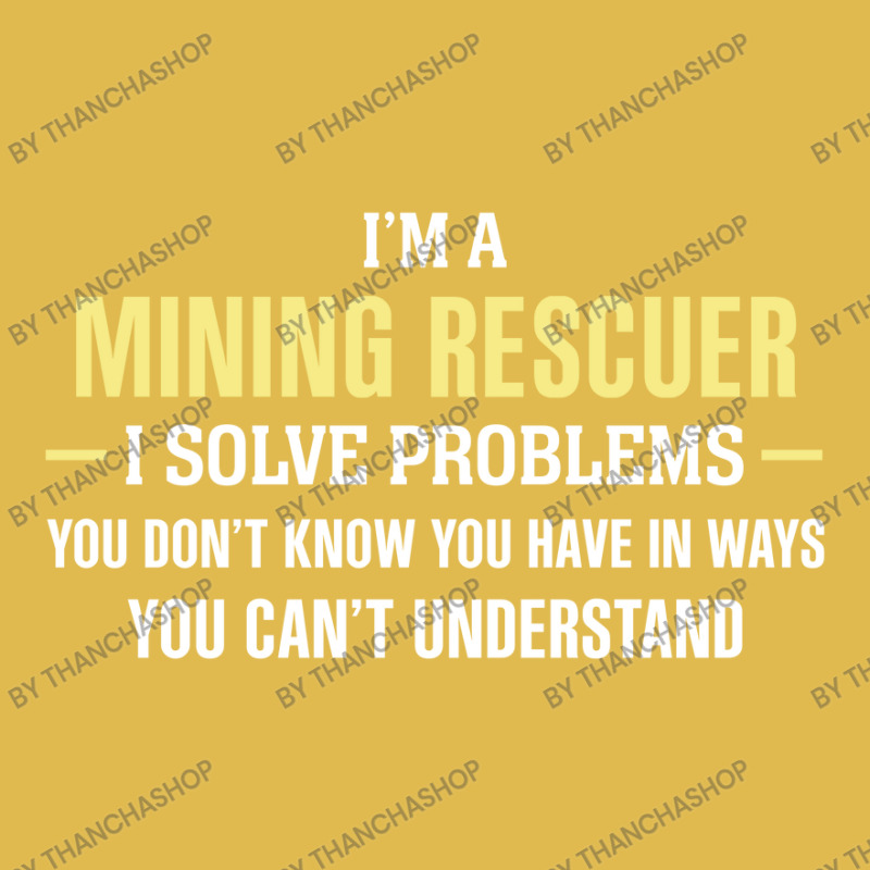 Mining Rescuer I Solve Problems Funny Gift Dyed Cap by thanchashop | Artistshot