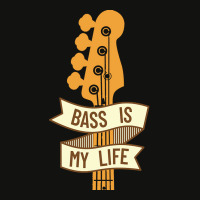 Bass Headstock T  Shirt Bass Is My Life Bass Guitar Headstock T  Shirt Scorecard Crop Tee | Artistshot