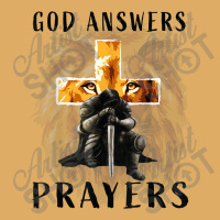 God Answers Prayers Warrior Men Christian Cross Lion Graphic Urban Heavy T-shirt | Artistshot