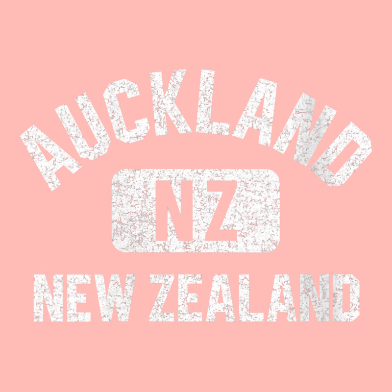 Womens Auckland New Zealand Gym Style Pink W Distressed White Print V Urban Heavy T-shirt by CrespinoEllawyn | Artistshot