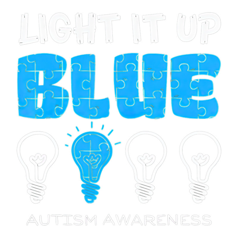 Light It Up Blue Autism Awareness Ribbon Puzzle Pieces Bomber Jacket | Artistshot