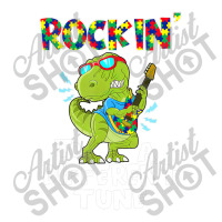 Rockin To A Different Tune Autism Awareness Dinosaur Bomber Jacket | Artistshot