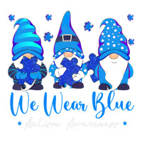 We Wear Blue Autism Awareness Gnomes Bomber Jacket | Artistshot