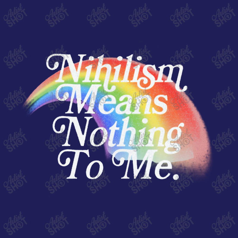 Nihilism Means Nothing To Me, Vintage Style Faded Rainbow Design Beanie by qulonuhun | Artistshot