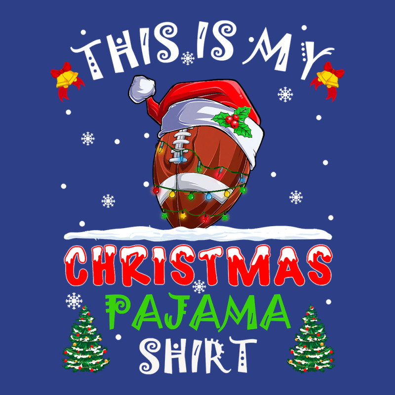 Football This Is My Christmas Pajama Football Xmas Lights Costume 408 Beanie by circularflap | Artistshot