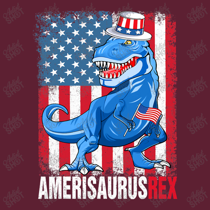 Dinosaur 4th Of July Kids Boys Men A.me.ri.saurus T Rex Funny T Shirt Beanie | Artistshot