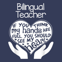 Bilingual Teacher T Shirt Heart Hands School Team Group Gift Visor Hat | Artistshot