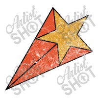 Red & Yellow Grunge Style Retro Shooting Star Pickleball Paddle | Artistshot