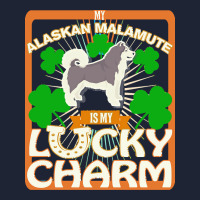 Alaskan Malamute T  Shirt My Alaskan Malamute Is My Lucky Charm   Gift Snapback Trucker Cap | Artistshot