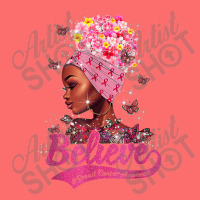 Breast Cancer Awareness Black Woman Warrior Support Believe Snapback Trucker Cap | Artistshot