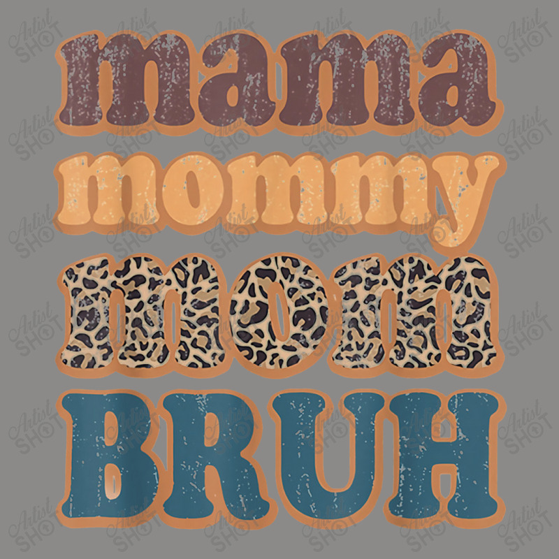 Mama Mommy Mom Bruh Vintage Leopard Boys Girls Kids Snapback Trucker Cap | Artistshot