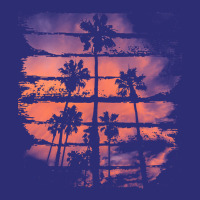 Palm Trees T  Shirt A Beautiful Painting That Shows The Atmosphere Of Snapback Trucker Cap | Artistshot