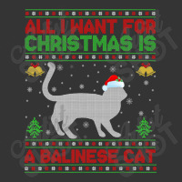 Funny Ugly All I Want For Christmas Is A Balinese Cat T Shirt Adjustable Baseball Cap | Artistshot