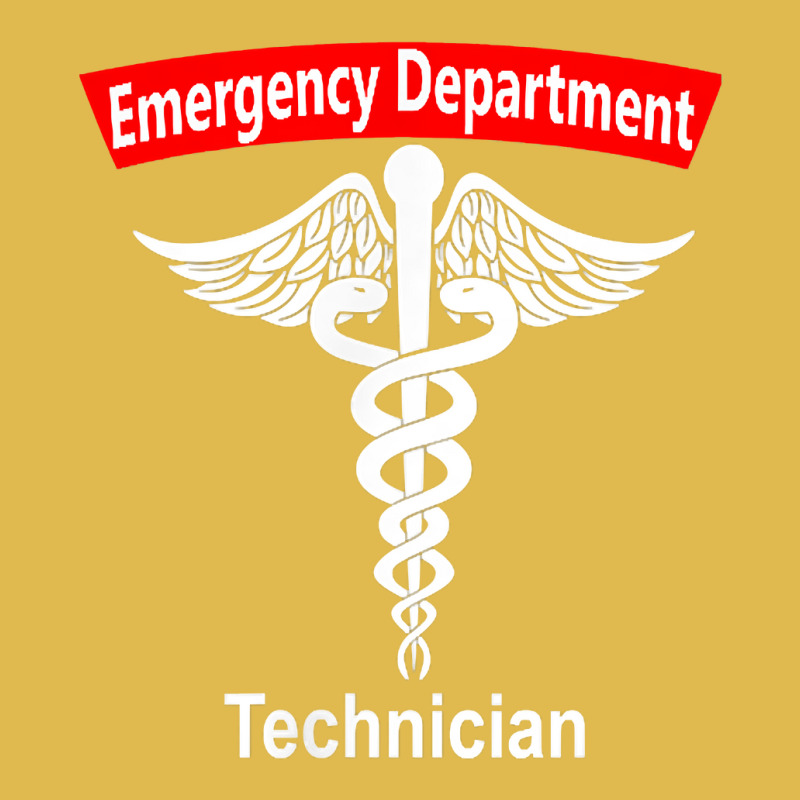 Emergency Department Technician Ed Tech Medical Caduceus Er T Shirt Dyed Cap | Artistshot