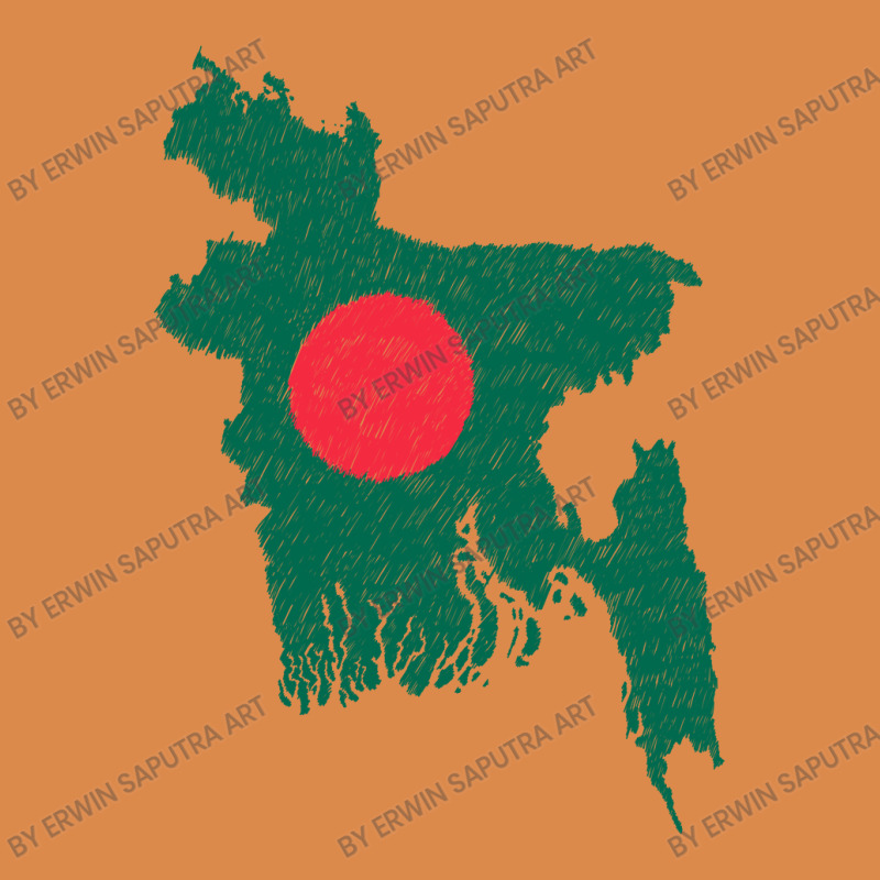 Bangladesh Map Flag Drawing Line Art Dyed Cap | Artistshot