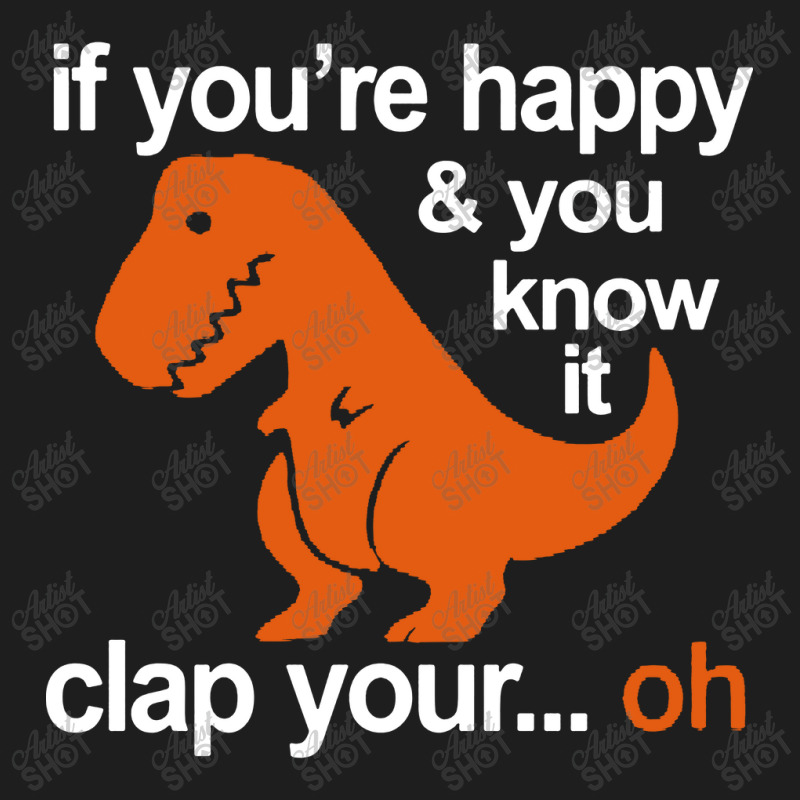 T-rex Clap Your Hands Classic T-shirt | Artistshot