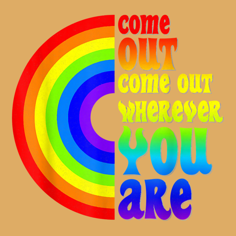 Gay Pride Come Out Wherever You Are Rainbow Flag Lgbt Lgbtq T Shirt Urban Pullover Hoodie | Artistshot