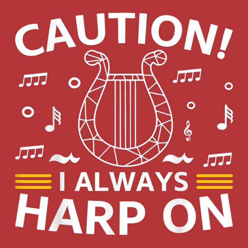 Musician Harpist Harp Player Caution! I Always Harp On T Shirt Leatherette Tumbler by yodishsaraveks | Artistshot