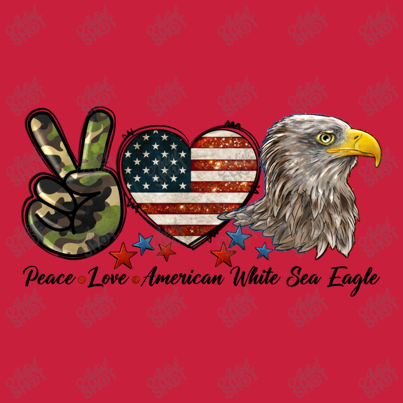 Peace Love American White Sea Eagle Beanie by LillyAllenDesigns | Artistshot